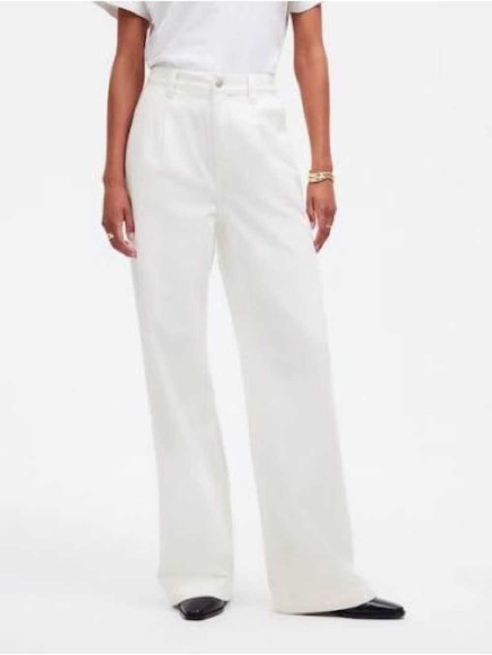 Madewell Harlow Pant in white denim